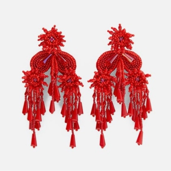 Zara Jewelry - Zara Long Beaded Tassel Earrings